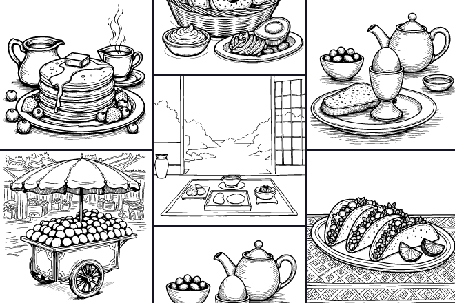 Food Coloring Pages